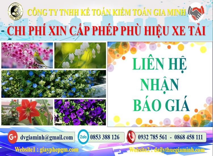Dịch vụ làm phù hiệu xe tải tại Phú Quốc 5 Chi phí xin giấy phép phù hiệu xe tải tại Phú Quốc