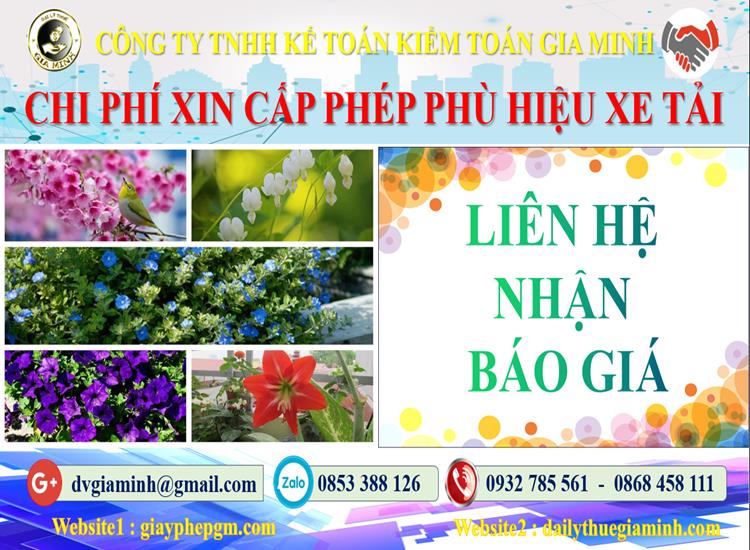 Dịch vụ làm phù hiệu xe tải tại Phú Yên 5 Chi phí xin giấy phép phù hiệu xe tải tại Phú Yên
