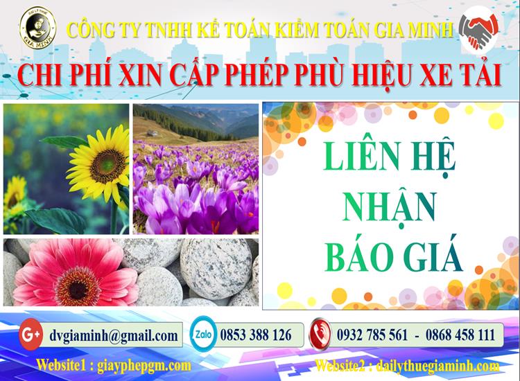 Dịch vụ làm phù hiệu xe tải tại Quận 12 5 Chi phí xin giấy phép phù hiệu xe tải tại Quận 12