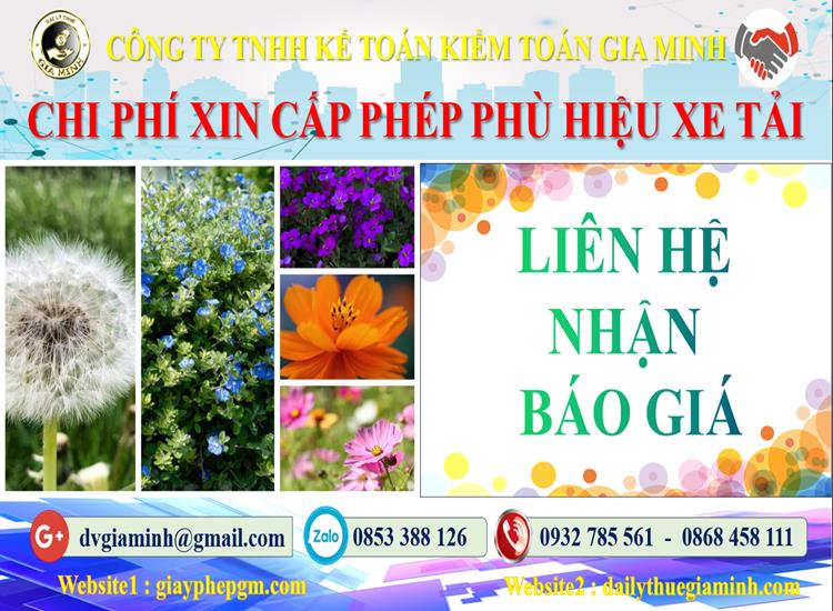 Dịch vụ làm phù hiệu xe tải tại Quận 3 5 Chi phí xin giấy phép phù hiệu xe tải tại Quận 3