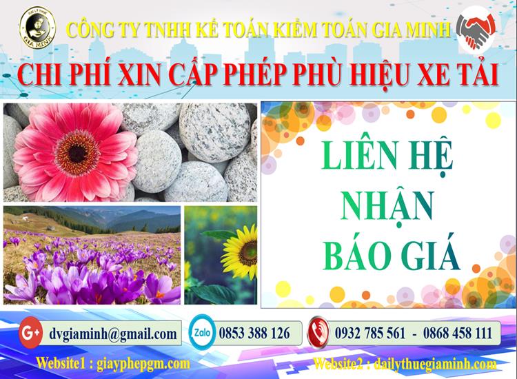 Dịch vụ làm phù hiệu xe tải tại Quận 4 5 Chi phí xin giấy phép phù hiệu xe tải tại Quận 4