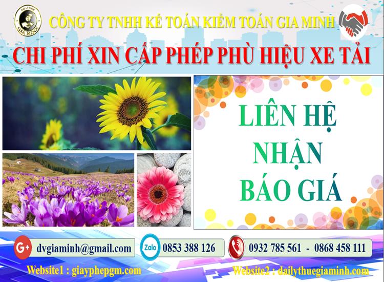 Dịch vụ làm phù hiệu xe tải tại Quận 5 2 Chi phí xin giấy phép phù hiệu xe tải tại Quận 5