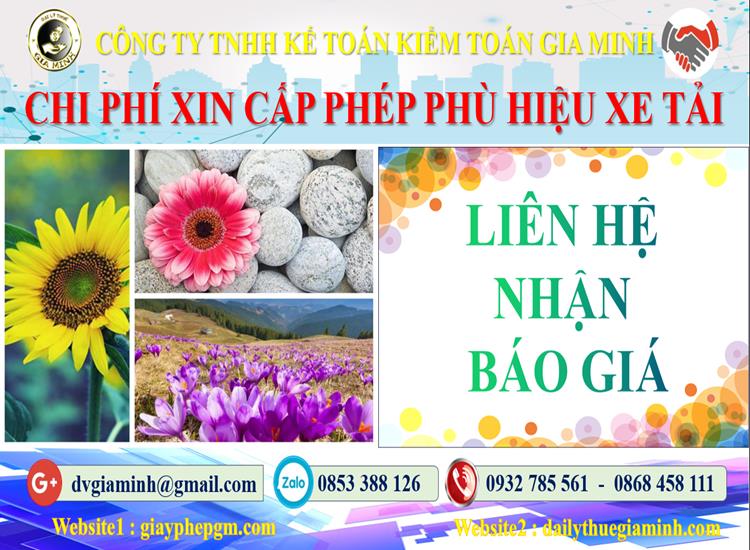 Chi phí xin giấy phép phù hiệu xe tải tại Quận 7