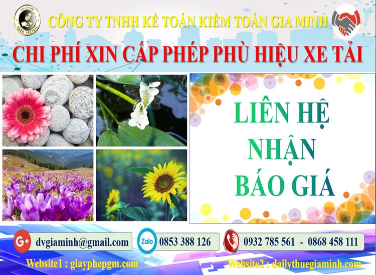 Dịch vụ làm phù hiệu xe tải tại Quận Phú Nhuận 5 Chi phí xin giấy phép phù hiệu xe tải tại Quận Phú Nhuận