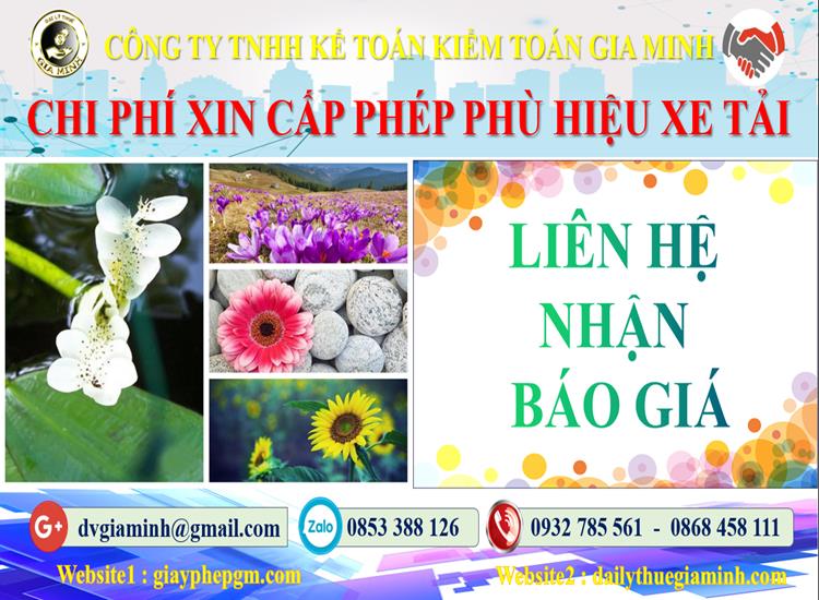 Dịch vụ làm phù hiệu xe tải tại Quận Tân Bình 5 Chi phí xin giấy phép phù hiệu xe tải tại Quận Tân Bình