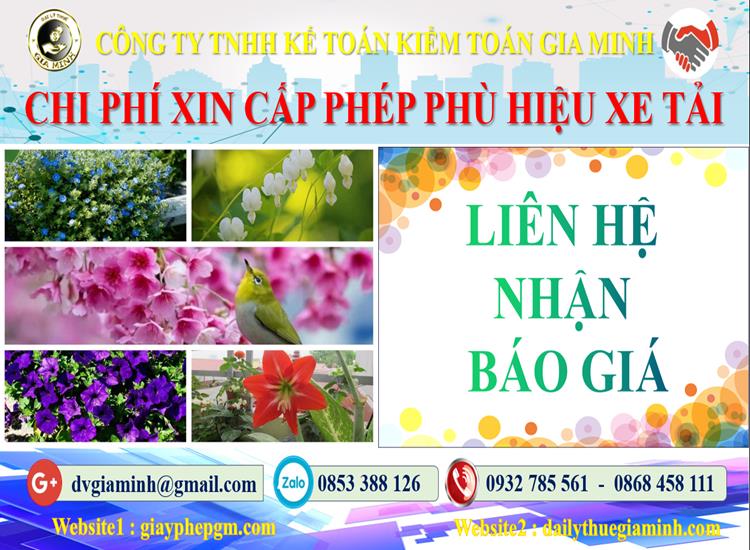 Dịch vụ làm phù hiệu xe tải tại Quảng Bình 5 Chi phí xin giấy phép phù hiệu xe tải tại Quảng Bình