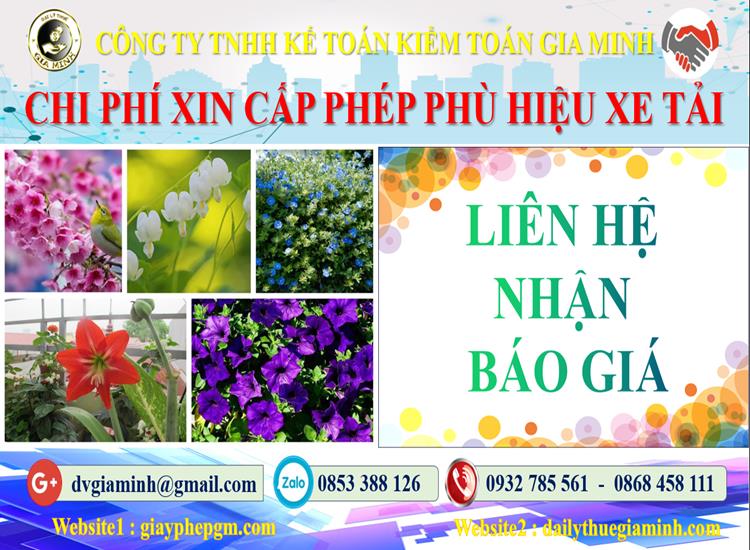 Dịch vụ làm phù hiệu xe tải tại Quảng Trị 5 Chi phí xin giấy phép phù hiệu xe tải tại Quảng Trị