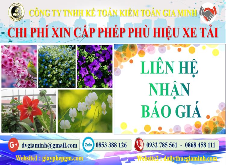 Chi phí xin giấy phép phù hiệu xe tải tại Sơn La