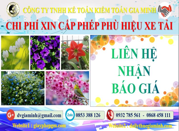 Dịch vụ làm phù hiệu xe tải tại Thái Bình 5 Chi phí xin giấy phép phù hiệu xe tải tại Thái Bình