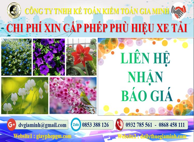 Dịch vụ làm phù hiệu xe tải tại Thái Nguyên 5 Chi phí xin giấy phép phù hiệu xe tải tại Thái Nguyên