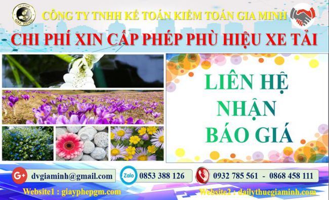 Dịch vụ làm phù hiệu xe tải tại Thừa Thiên Huế 5 Chi phí xin giấy phép phù hiệu xe tải tại Thừa Thiên Huế