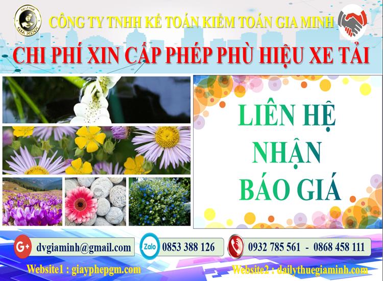 Dịch vụ làm phù hiệu xe tải tại TT Huế 5 Chi phí xin giấy phép phù hiệu xe tải tại TT Huế