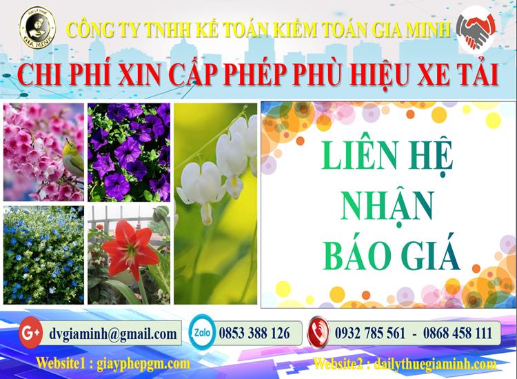 Dịch vụ làm phù hiệu xe tải tại Vĩnh Phúc 5 Chi phí xin giấy phép phù hiệu xe tải tại Vĩnh Phúc