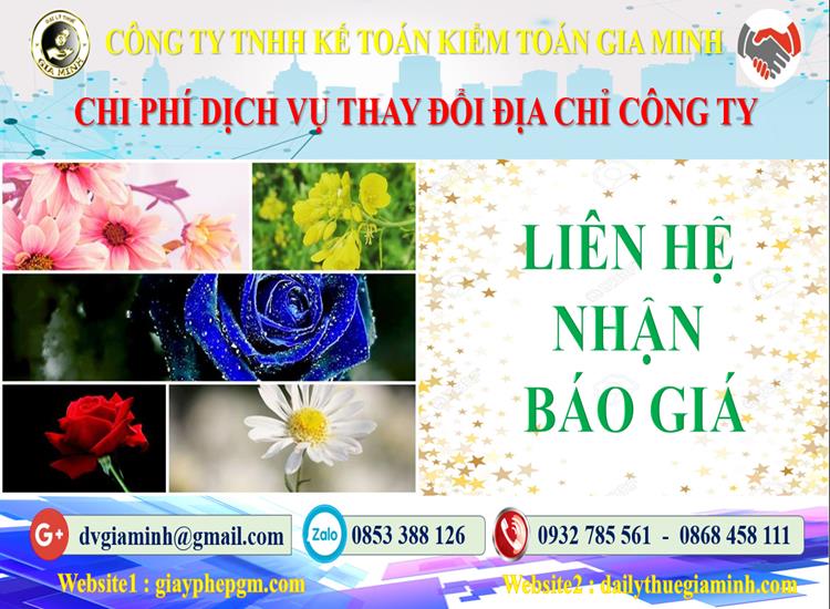 Dịch vụ thay đổi địa chỉ công ty tại Đà Nẵng 5 Chi phí thay đổi địa chỉ công ty tại Đà Nẵng