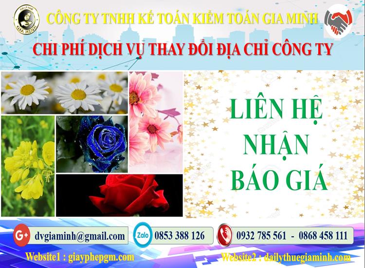 Dịch vụ thay đổi địa chỉ công ty tại Huyện Thạch Thất 5 Chi phí thay đổi địa chỉ công ty tại Huyện Thạch Thất