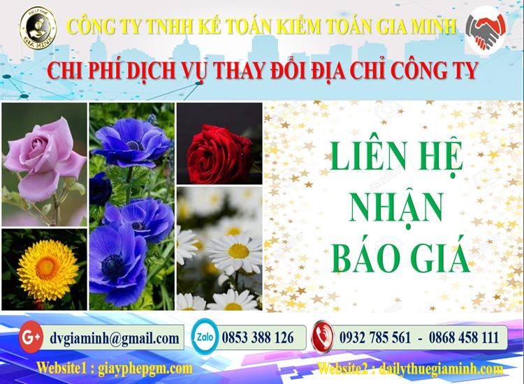 Dịch vụ thay đổi địa chỉ công ty tại Phú Thọ 5 Chi phí thay đổi địa chỉ công ty tại Phú Thọ