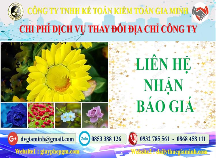 Chi phí thay đổi địa chỉ công ty tại Quận 10