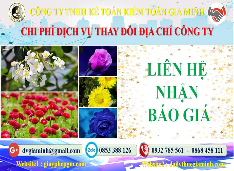Chi phí thay đổi địa chỉ công ty tại Thành phố Huế