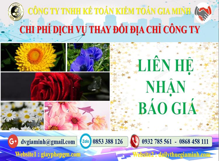 Dịch vụ thay đổi địa chỉ công ty tại TP Hải Phòng 5 Chi phí thay đổi địa chỉ công ty tại TP Hải Phòng