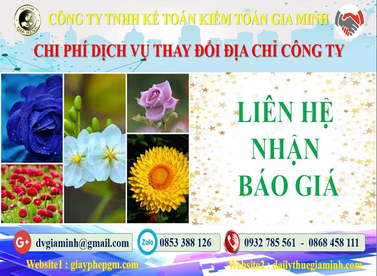 Dịch vụ thay đổi địa chỉ công ty tại Vĩnh Phúc 5 Chi phí thay đổi địa chỉ công ty tại Vĩnh Phúc