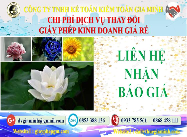 Chi phí đăng ký giấy phép kinh doanh tại Hải Phòng
