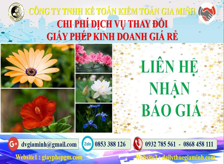 Chi phí đăng ký giấy phép kinh doanh tại Huyện Chương Mỹ