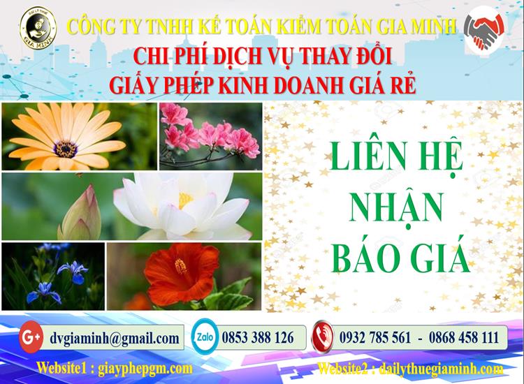 Thủ tục đăng ký giấy phép kinh doanh tại Huyện Đông Anh 5 Chi phí đăng ký giấy phép kinh doanh tại Huyện Đông Anh