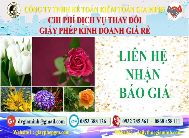 Chi phí đăng ký giấy phép kinh doanh tại Huyện Gia Lâm