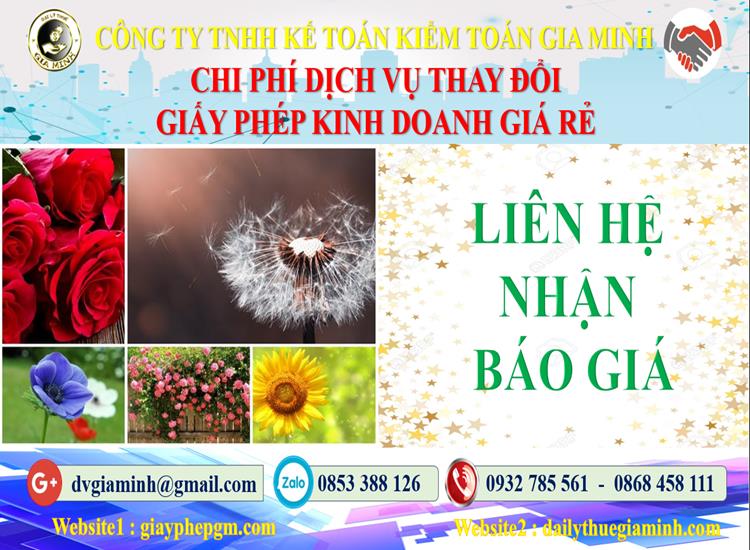 Chi phí đăng ký giấy phép kinh doanh tại Huyện Hóc Môn