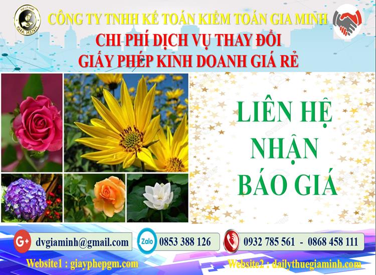 Chi phí đăng ký giấy phép kinh doanh tại Huyện Quốc Oai
