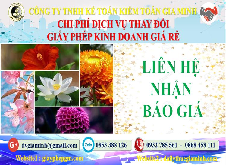 Chi phí đăng ký giấy phép kinh doanh tại Huyện Thạch Thất
