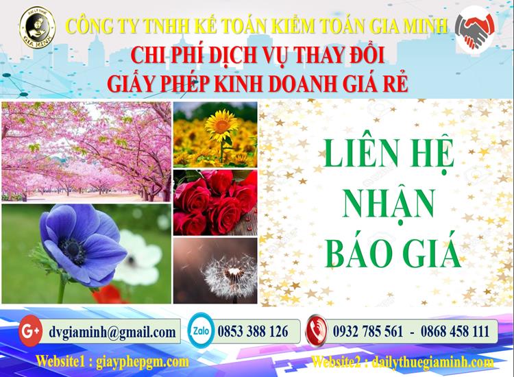 Chi phí đăng ký giấy phép kinh doanh tại Huyện Thới Lai