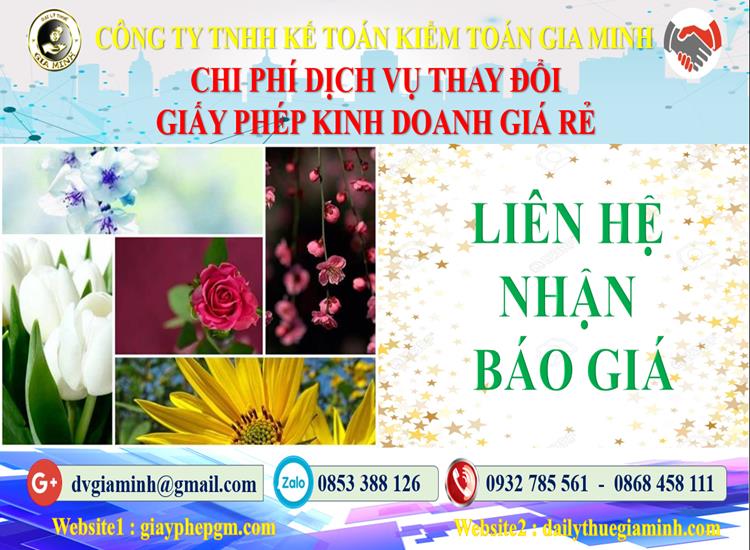Chi phí đăng ký giấy phép kinh doanh tại Quận Gò Vấp