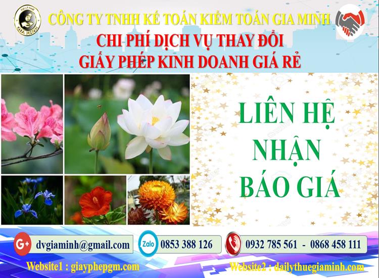 Chi phí đăng ký giấy phép kinh doanh tại Quận Hoàng Mai