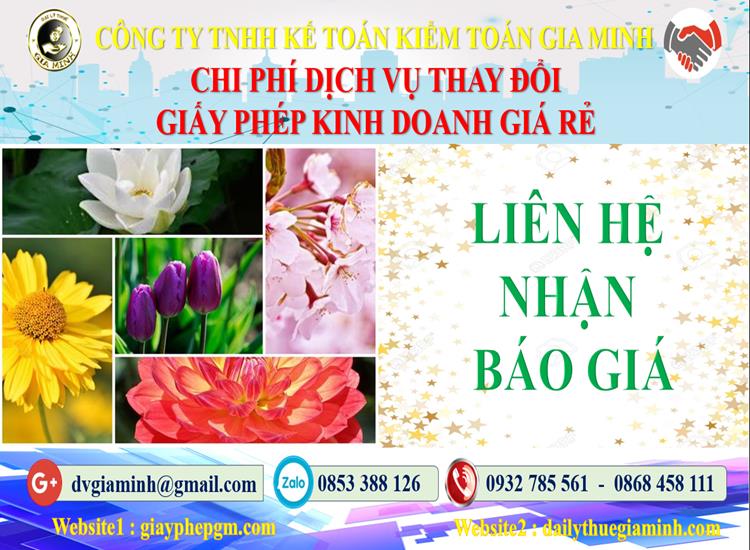 Chi phí đăng ký giấy phép kinh doanh tại Thành phố Cần Thơ