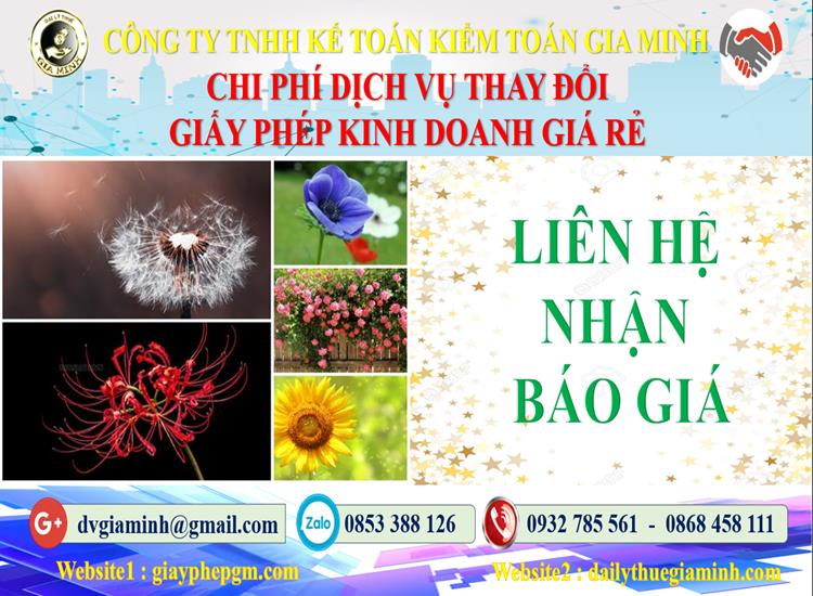 Chi phí đăng ký giấy phép kinh doanh tại Thành phố Đà Nẵng