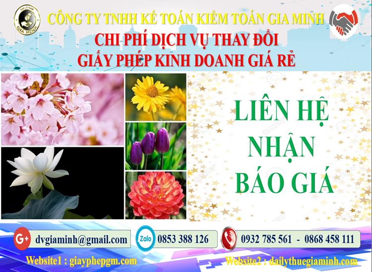 Chi phí đăng ký giấy phép kinh doanh tại Thành phố Hồ Chí Minh