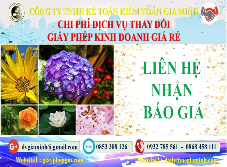 Thủ tục đăng ký giấy phép kinh doanh tại Thị xã Sơn Tây 5 Chi phí đăng ký giấy phép kinh doanh tại Thị xã Sơn Tây