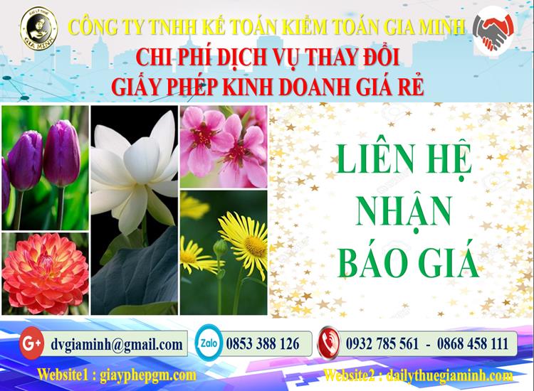 Chi phí đăng ký giấy phép kinh doanh tại Thị xã hương thủy