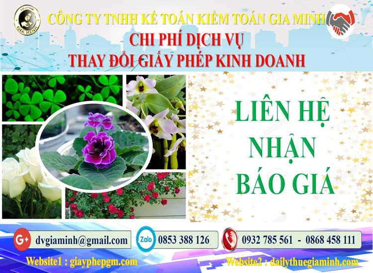 Dịch vụ thay đổi giấy phép kinh doanh tại Nha Trang 5 Chi phí thay đổi giấy phép kinh doanh tại Nha Trang