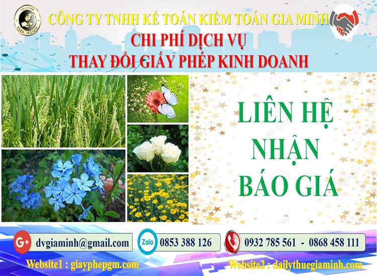 Dịch vụ thay đổi giấy phép kinh doanh tại Quận Bình Thạnh 5 Chi phí thay đổi giấy phép kinh doanh tại Quận Bình Thạnh