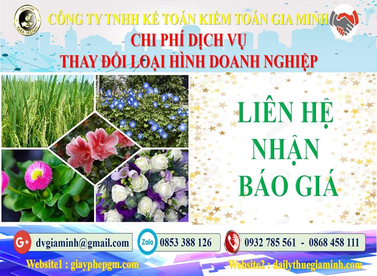 Dịch vụ thay đổi loại hình doanh nghiệp tại Phú Yên 5 Chi phí thay đổi loại hình doanh nghiệp tại Phú Yên