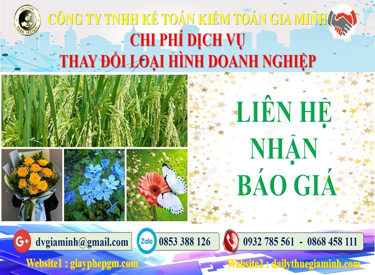 Dịch vụ thay đổi loại hình doanh nghiệp tại Quận 10 5 Chi phí thay đổi loại hình doanh nghiệp tại Quận 10