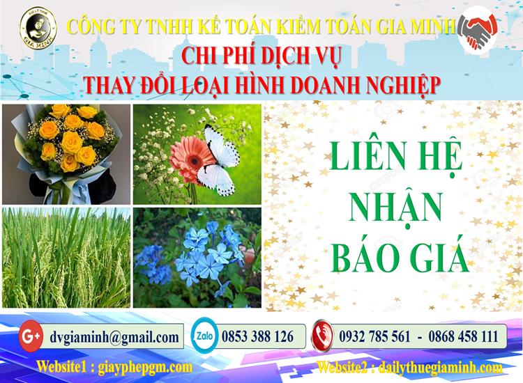 Dịch vụ thay đổi loại hình doanh nghiệp tại Quận 11 5 Chi phí thay đổi loại hình doanh nghiệp tại Quận 11