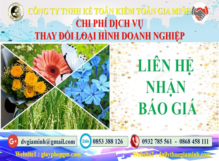 Thay đổi loại hình doanh nghiệp tại Quận Bình Tân – Tư vấn & thực hiện trọn gói 5 Chi phí thay đổi loại hình doanh nghiệp tại Quận Bình Tân