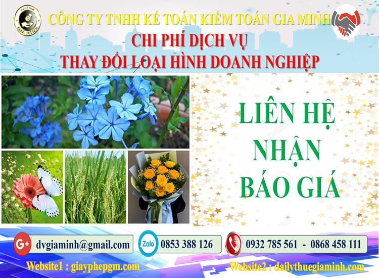 Dịch vụ thay đổi loại hình doanh nghiệp tại Thành Phố Thủ Đức 5 Chi phí thay đổi loại hình doanh nghiệp tại Thành Phố Thủ Đức