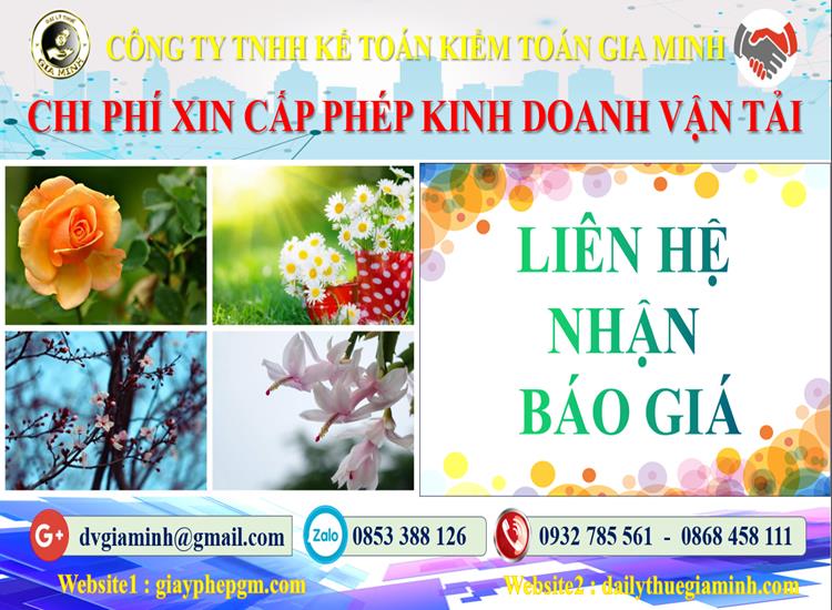 Dịch vụ xin giấy phép kinh doanh vận tải tại Đà Nẵng 12 Chi phí xin giấy phép kinh doanh vận tải tại Đà Nẵng