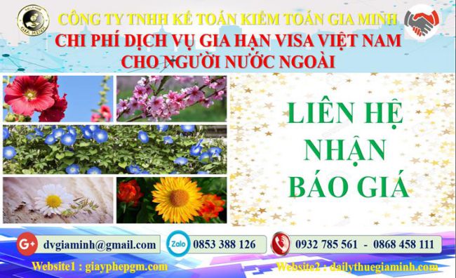 Dịch vụ gia hạn visa việt nam cho người nước ngoài tại Bà Rịa Vũng Tàu 5 Bảng giá gia hạn visa Việt Nam tại Bà Rịa Vũng Tàu