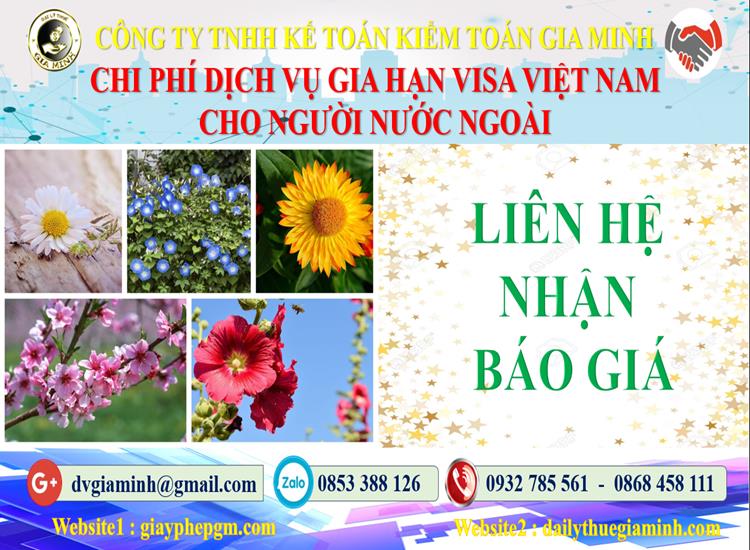 Dịch vụ gia hạn visa việt nam cho người nước ngoài tại Bình Dương 5 Bảng giá gia hạn visa Việt Nam tại Bình Dương
