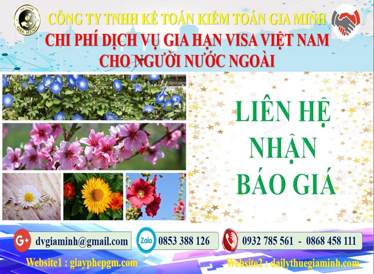 Dịch vụ gia hạn visa việt nam cho người nước ngoài tại Gia Lai 5 Bảng giá gia hạn visa Việt Nam tại Gia Lai